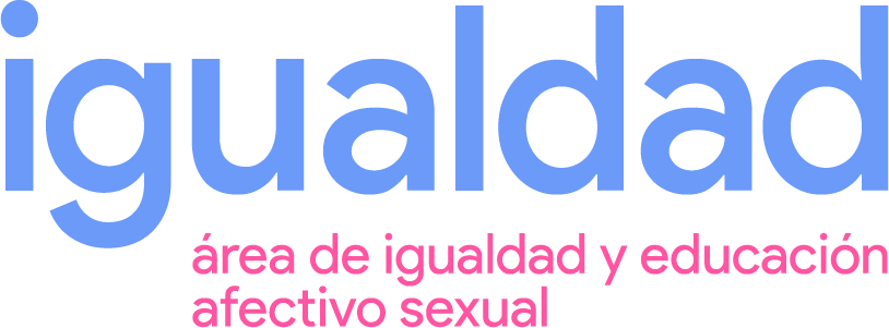 Logotipo con tagline del área de igualdad y educación afectivo sexual